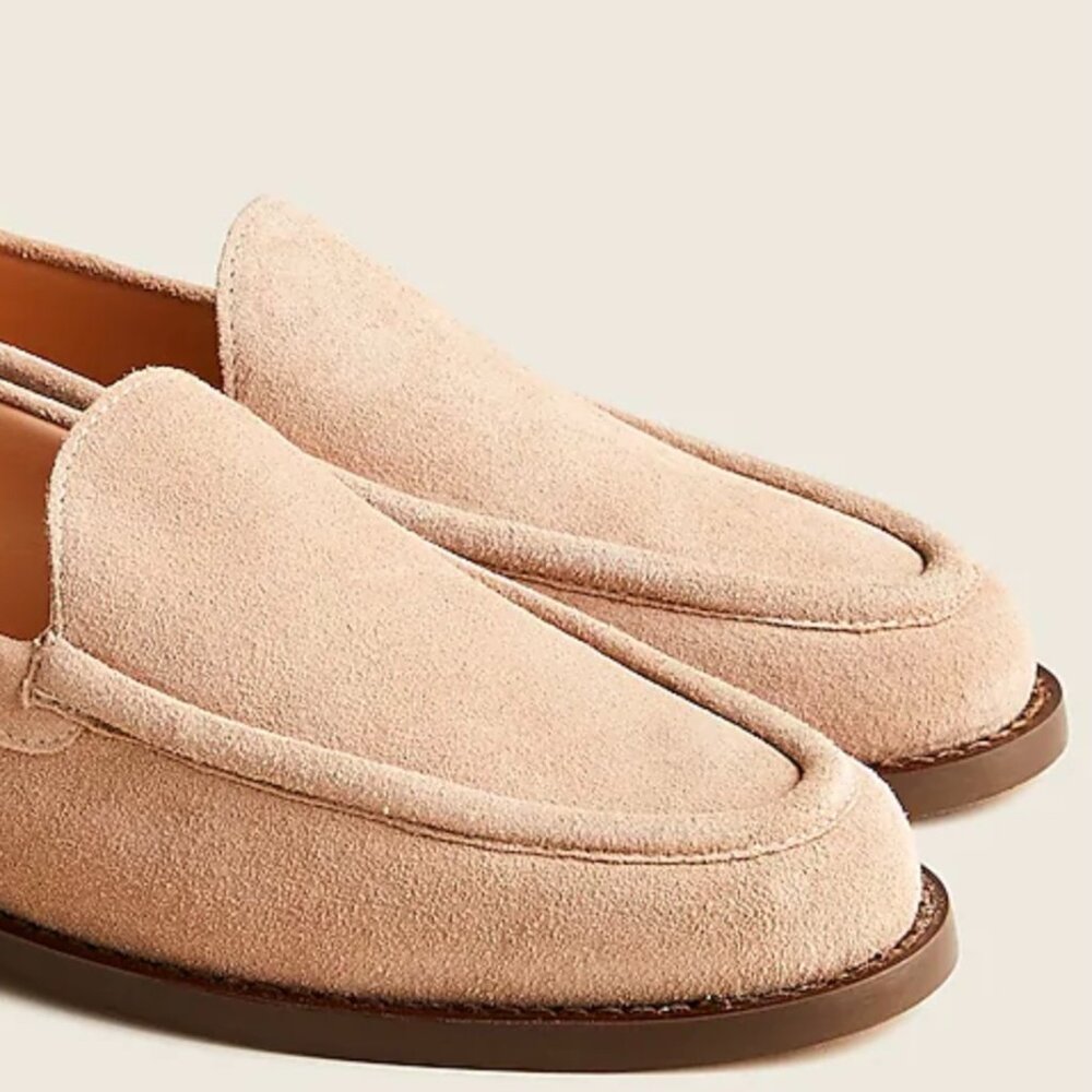 J. Crew Winona Suede Loafer. Camel. Size 7.5